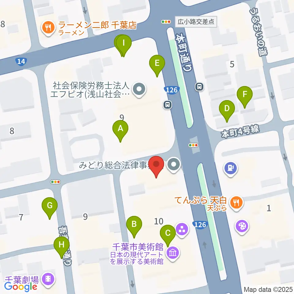 カワイ千葉周辺の駐車場・コインパーキング一覧地図