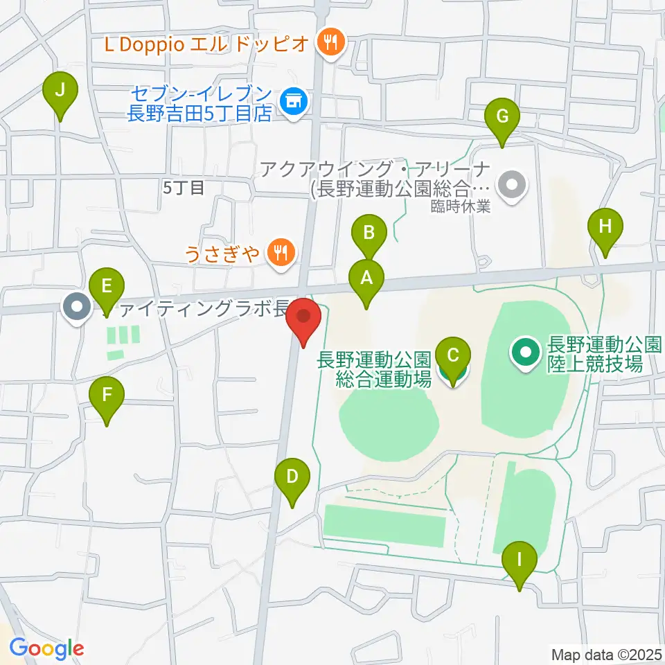 カワイ長野ショップ周辺の駐車場・コインパーキング一覧地図