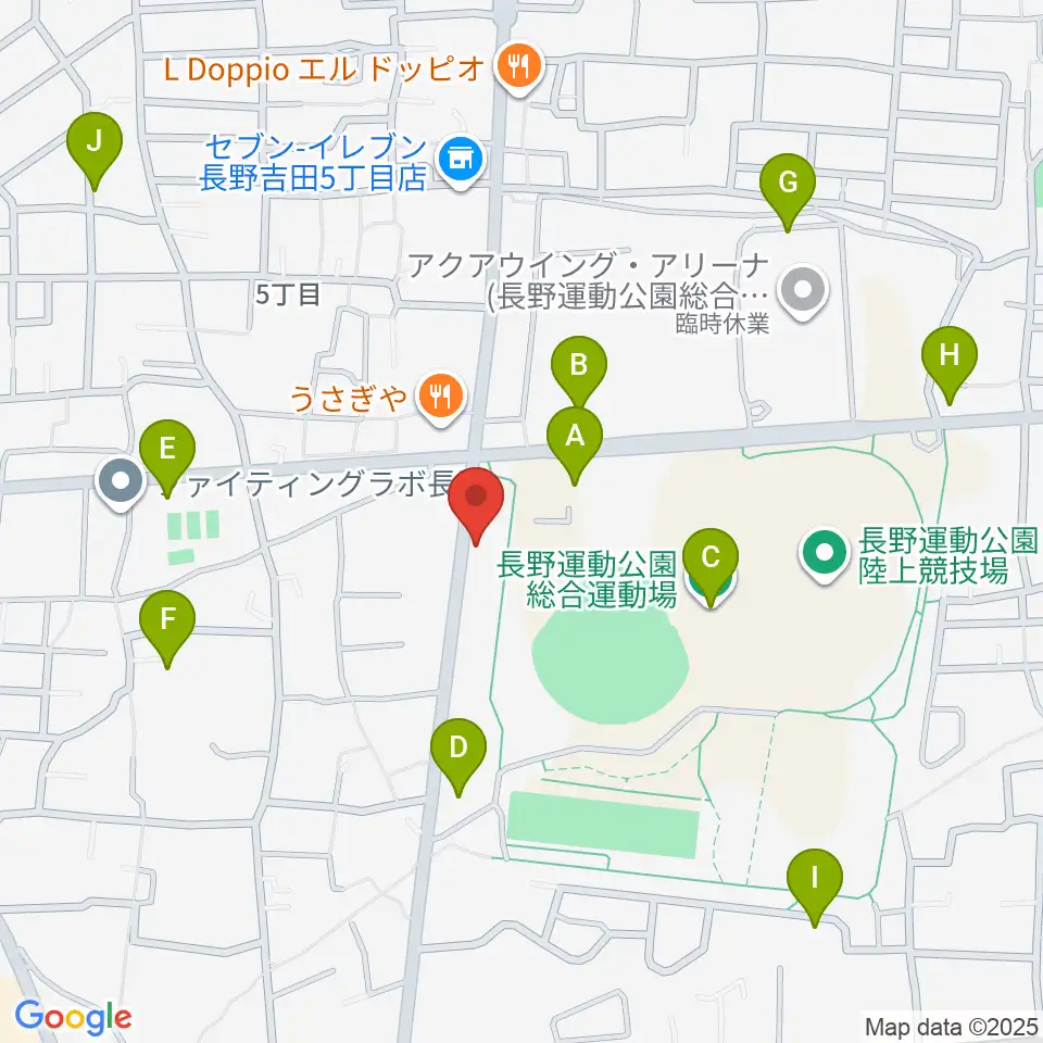 カワイ長野ショップ周辺の駐車場・コインパーキング一覧地図