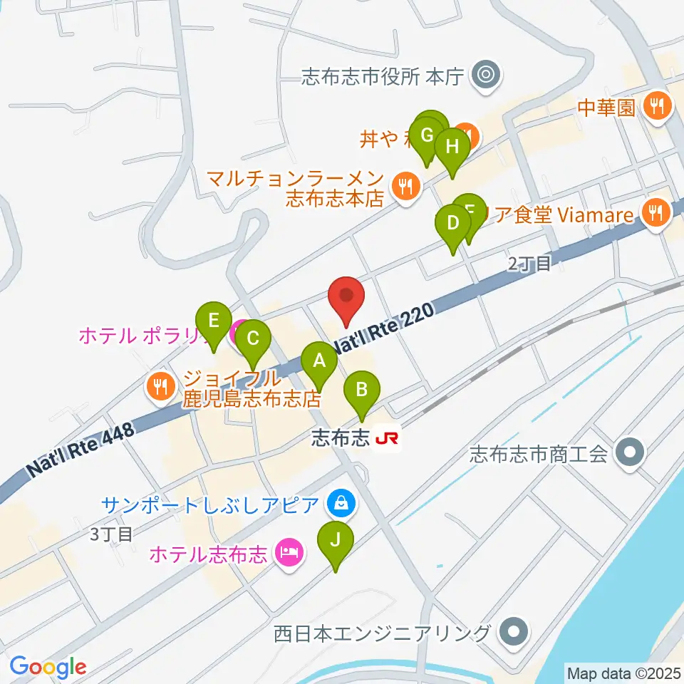 島津楽器スタジオ周辺の駐車場・コインパーキング一覧地図