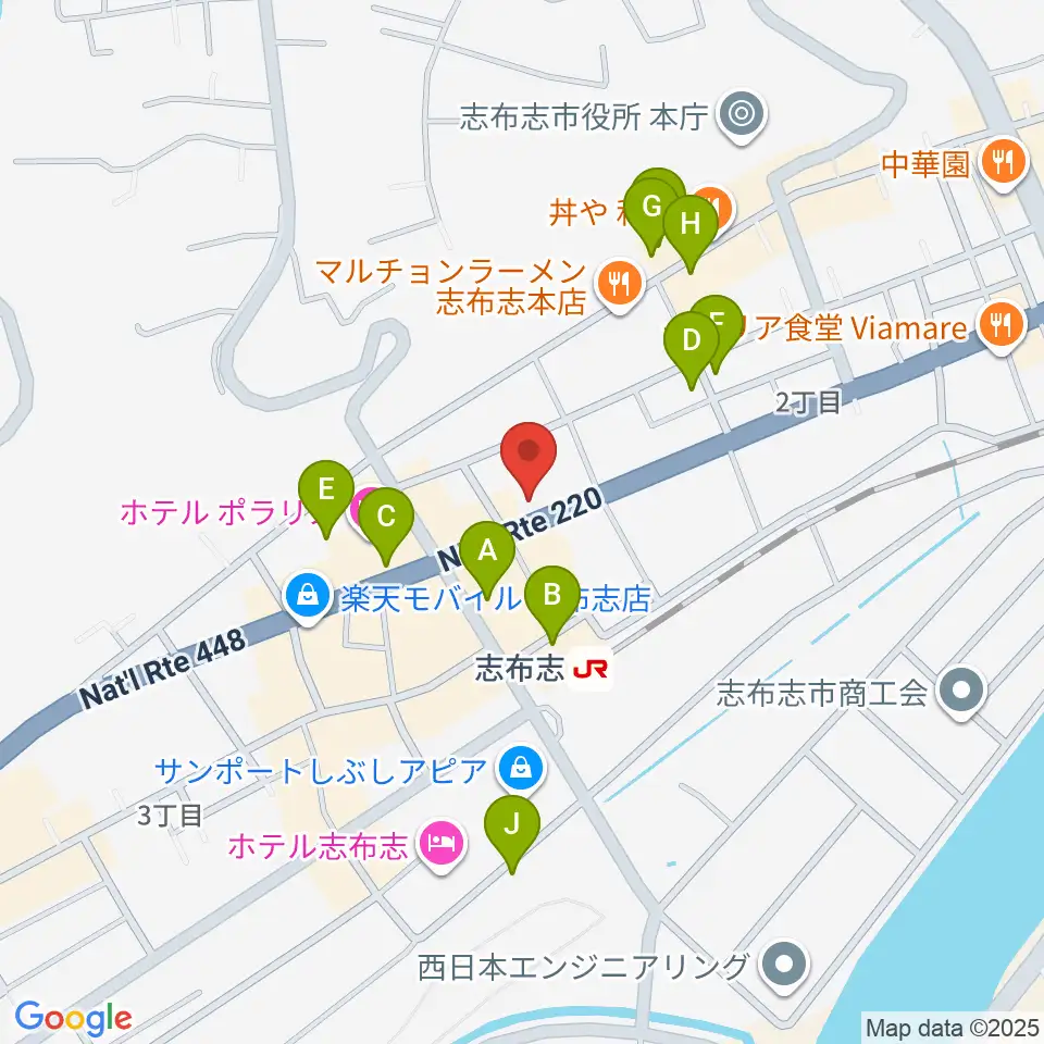 島津楽器スタジオ周辺の駐車場・コインパーキング一覧地図