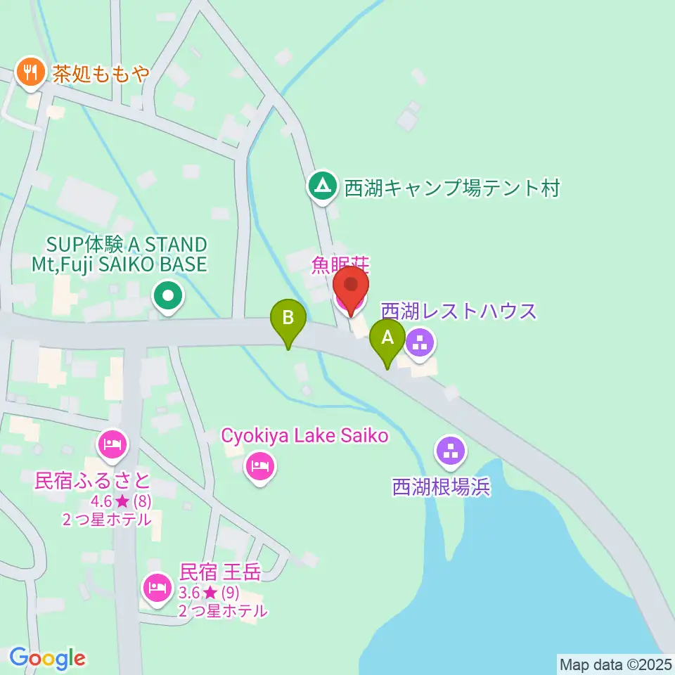 魚眠荘周辺の駐車場・コインパーキング一覧地図