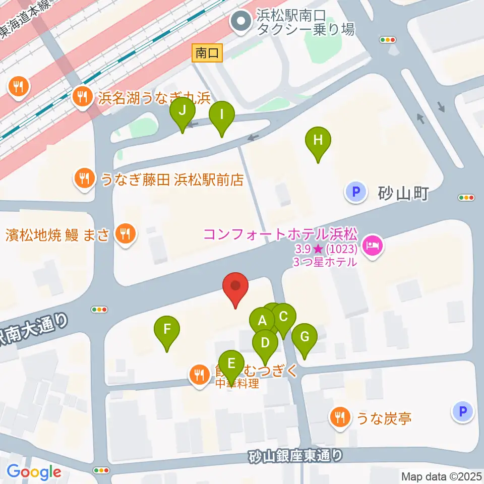 カワイ浜松周辺の駐車場・コインパーキング一覧地図