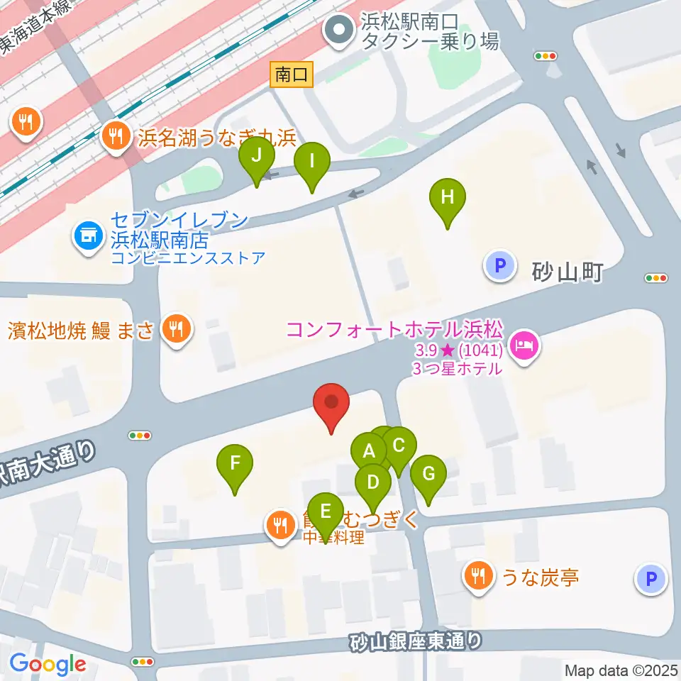 カワイ浜松周辺の駐車場・コインパーキング一覧地図