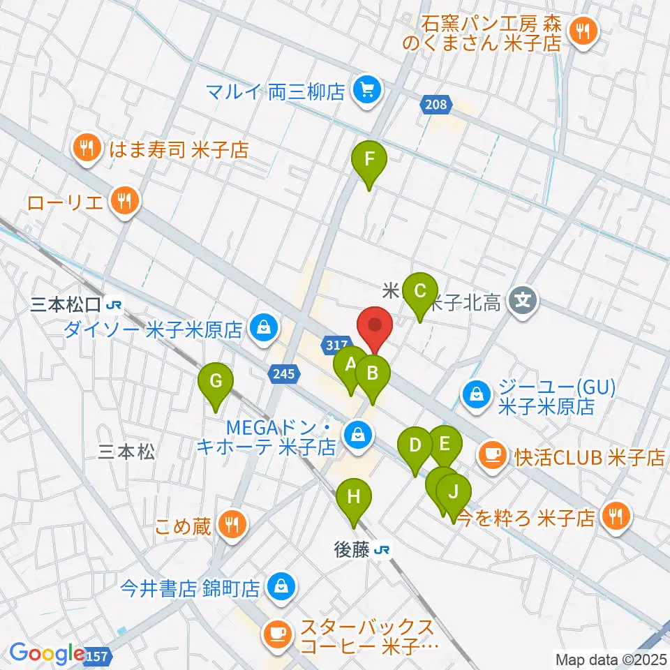 カワイ米子ショップ周辺の駐車場・コインパーキング一覧地図