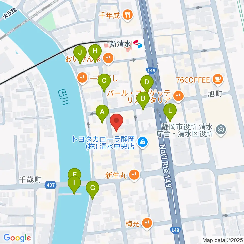 もちづき楽器 巴町本店センター周辺の駐車場・コインパーキング一覧地図