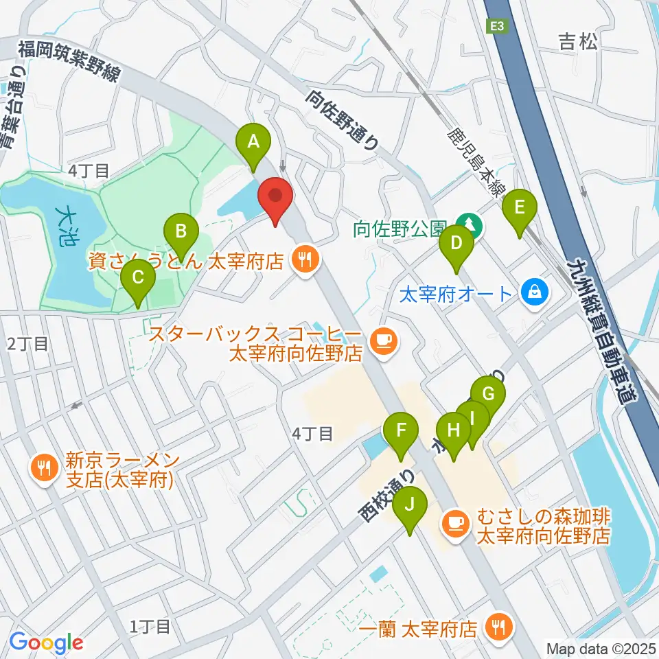 カワイ福岡周辺の駐車場・コインパーキング一覧地図