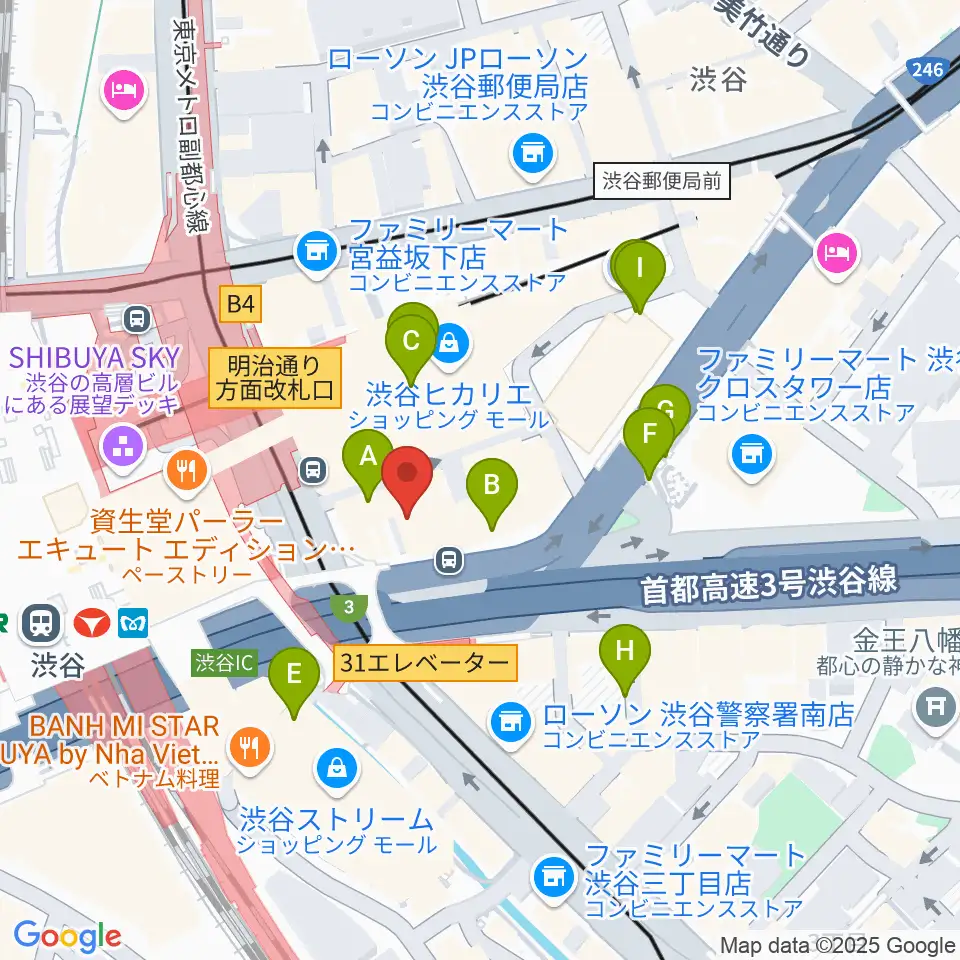 トート音楽院 渋谷校周辺の駐車場・コインパーキング一覧地図