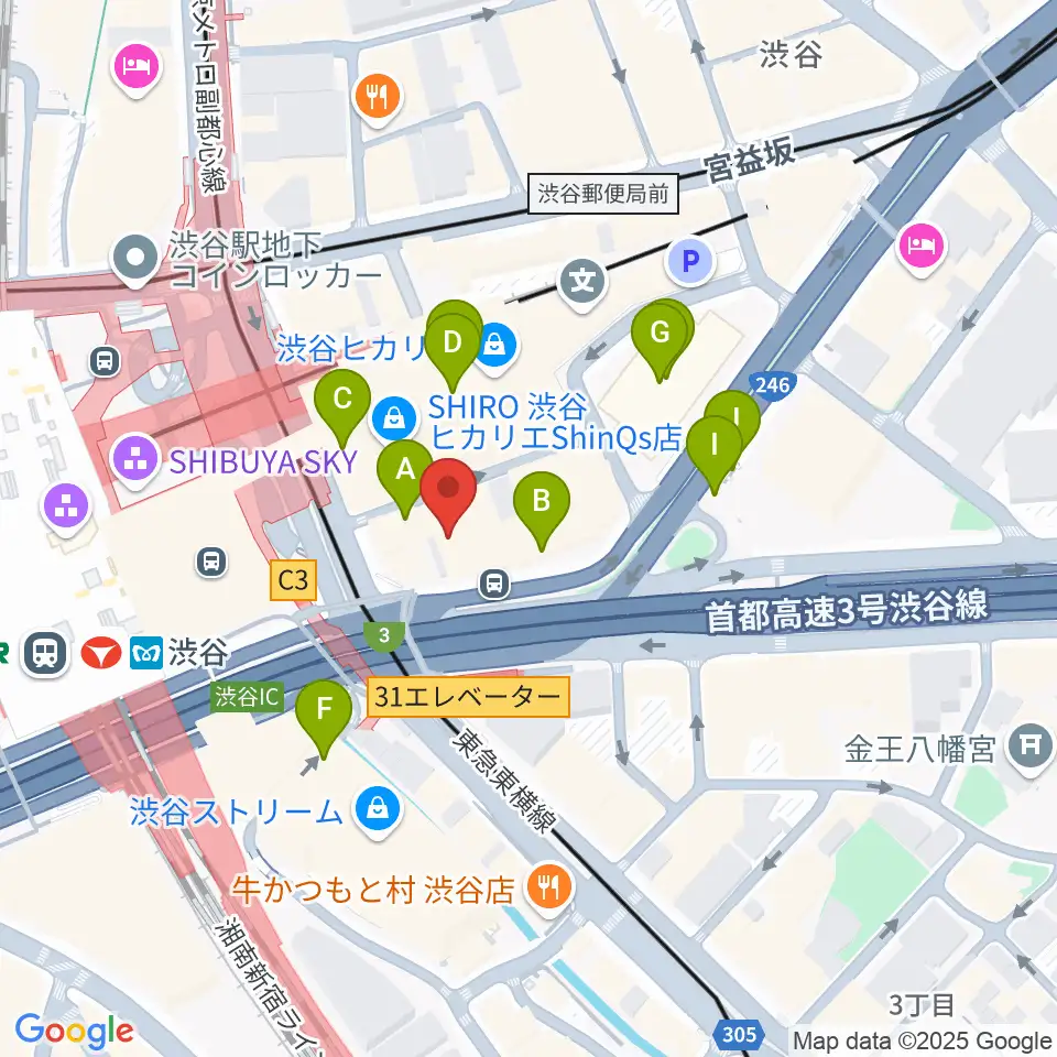 トート音楽院 渋谷校周辺の駐車場・コインパーキング一覧地図