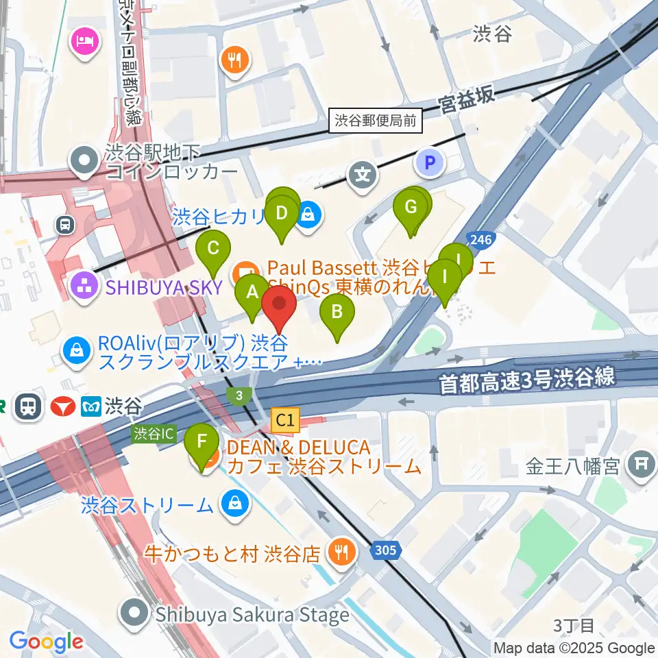 トート音楽院 渋谷校周辺の駐車場・コインパーキング一覧地図