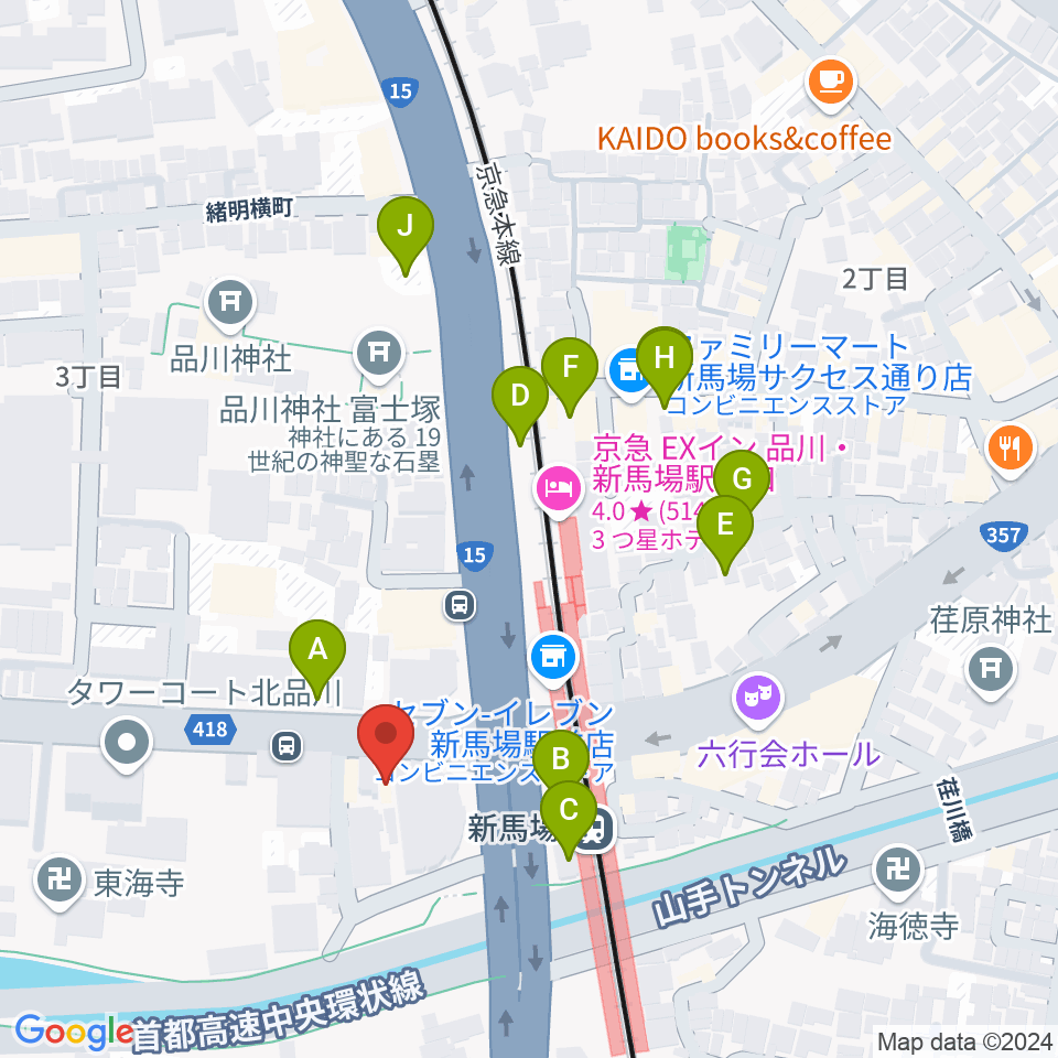 スタジオM8周辺の駐車場・コインパーキング一覧地図