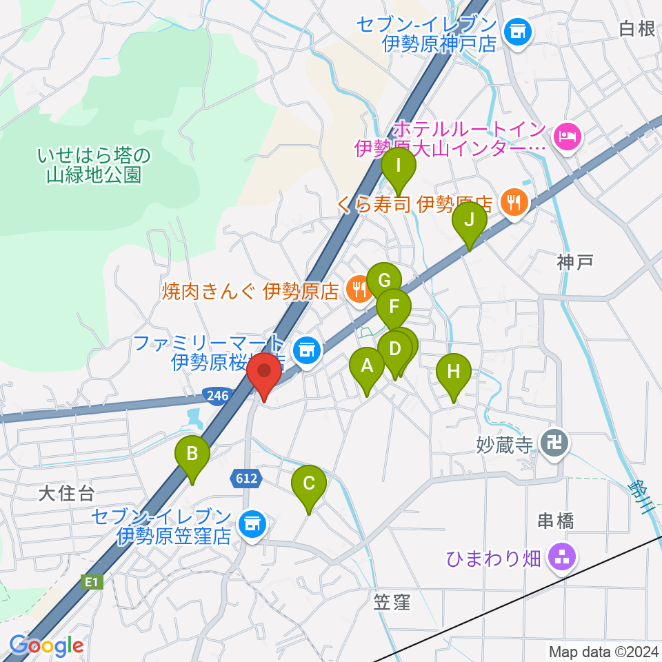 パル音楽産業周辺の駐車場・コインパーキング一覧地図