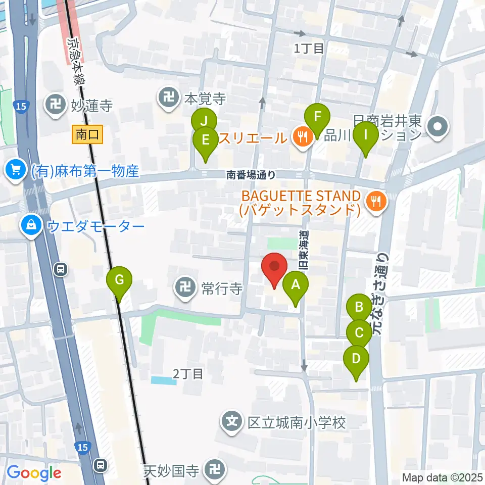 南品川TMスタジオ周辺の駐車場・コインパーキング一覧地図