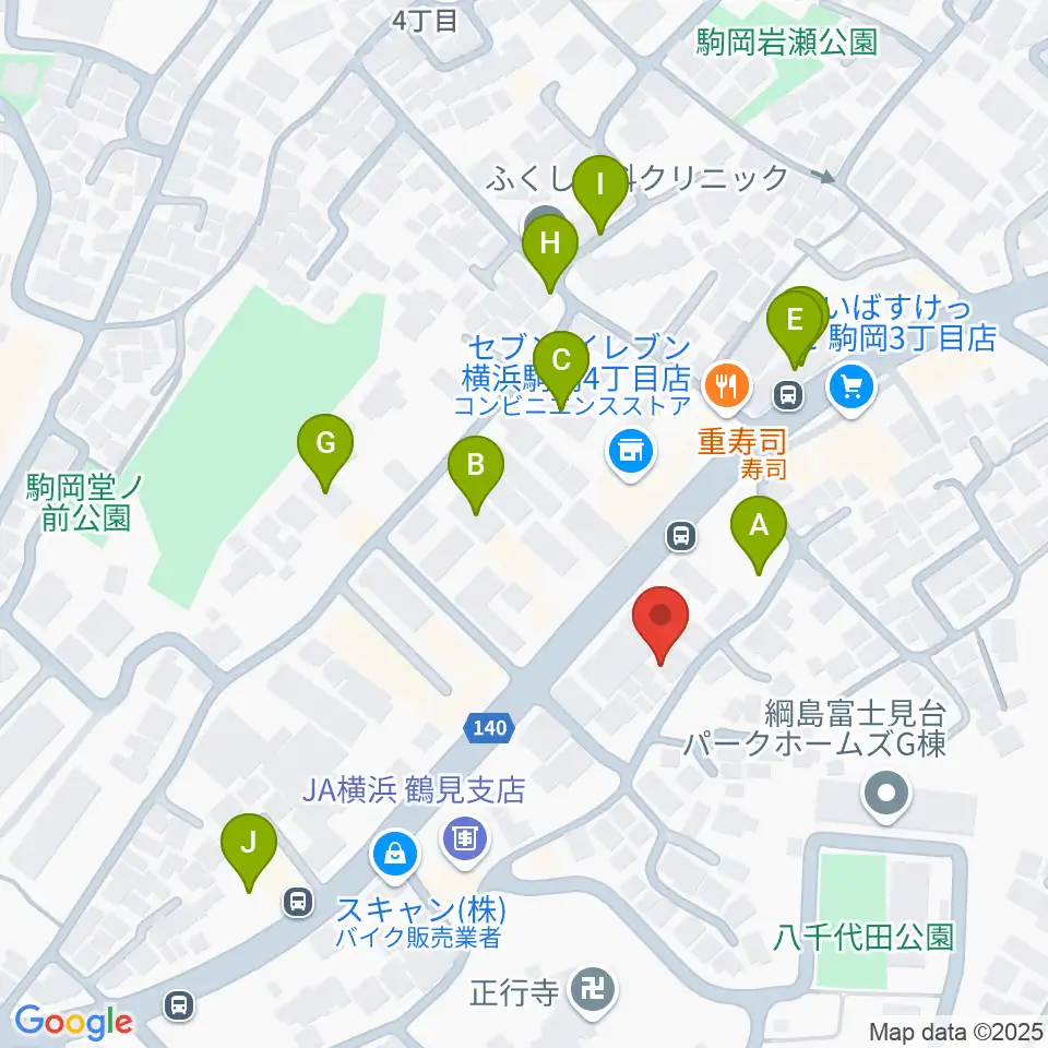 アオバ楽器 フレンド教室周辺の駐車場・コインパーキング一覧地図