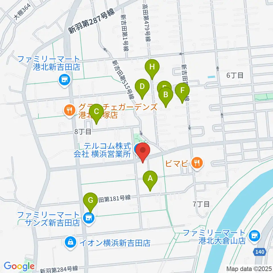 貝塚音楽教室周辺の駐車場・コインパーキング一覧地図
