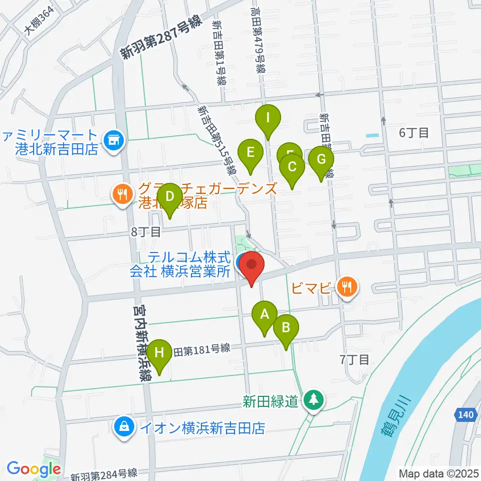貝塚音楽教室周辺の駐車場・コインパーキング一覧地図
