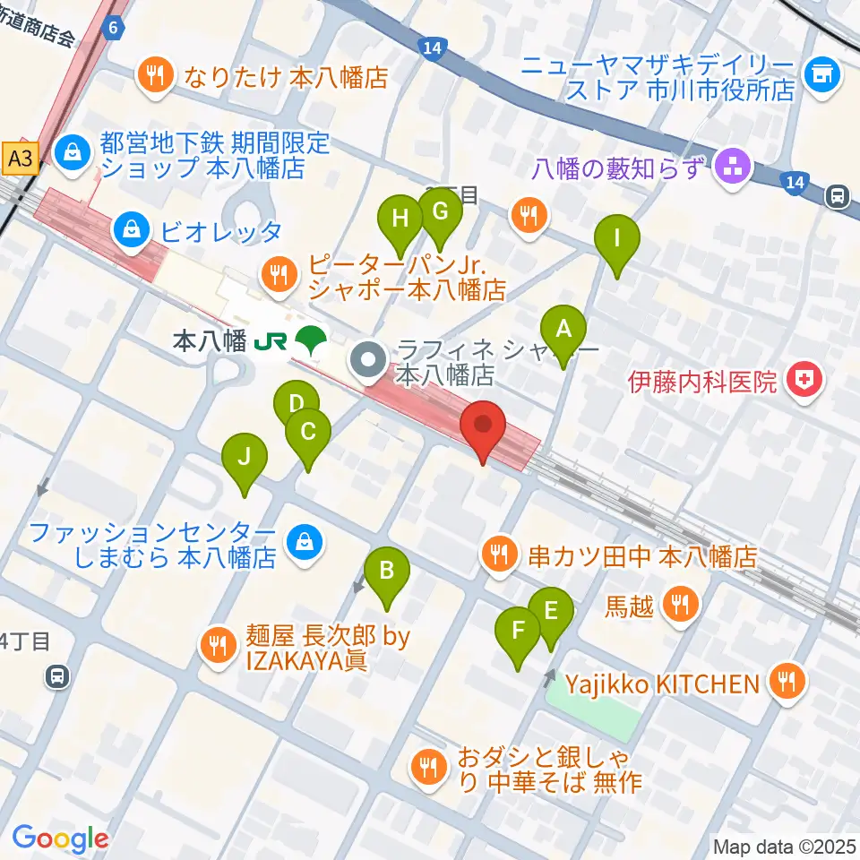 島村楽器 Wind & Repair周辺の駐車場・コインパーキング一覧地図