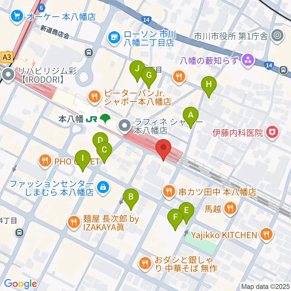 島村楽器 Wind & Repair周辺の駐車場・コインパーキング一覧地図