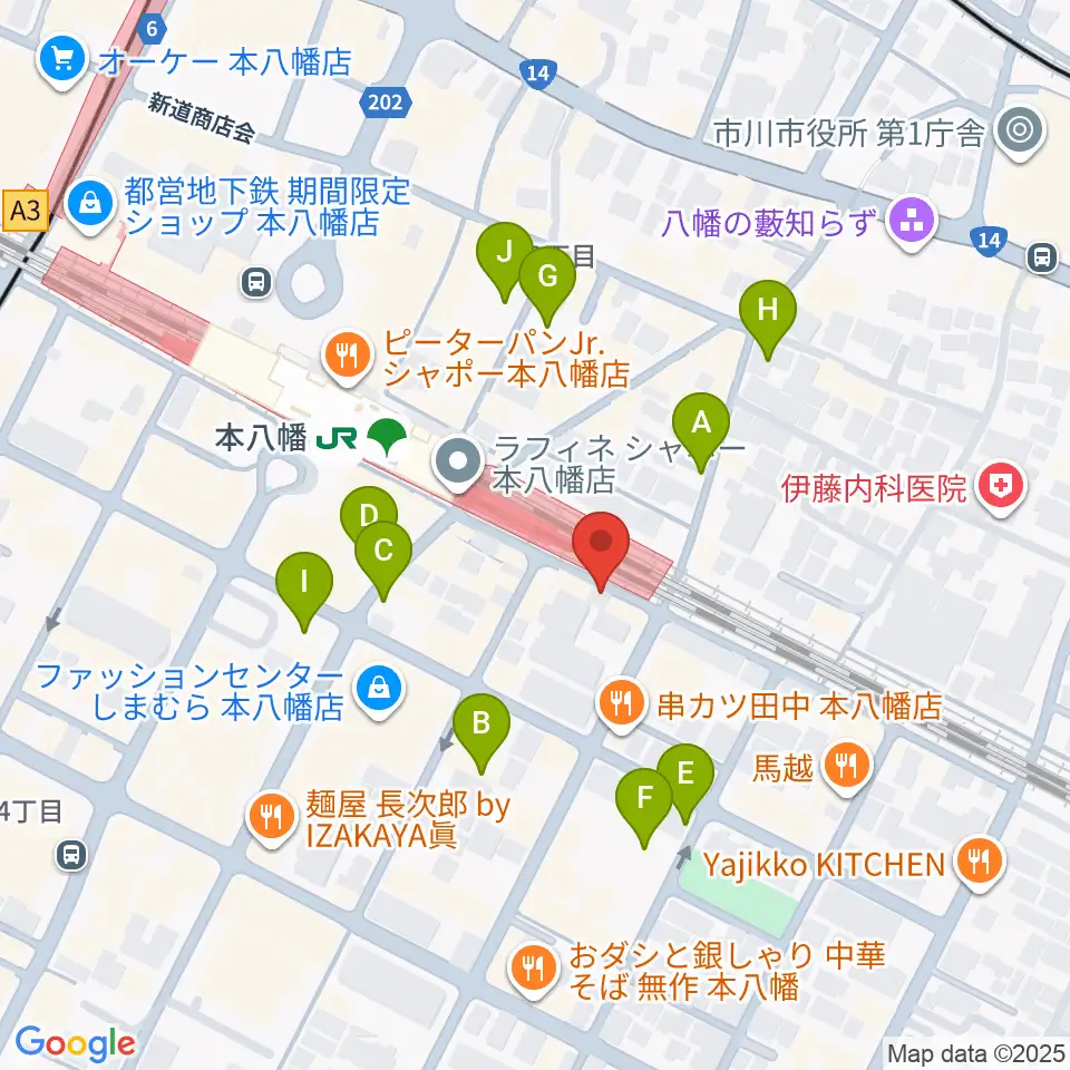 島村楽器 Wind & Repair周辺の駐車場・コインパーキング一覧地図