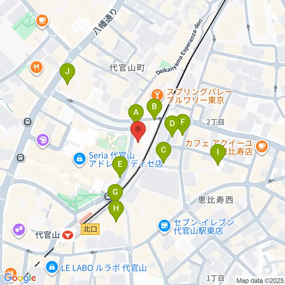 ギタートレーダーズ東京周辺の駐車場・コインパーキング一覧地図
