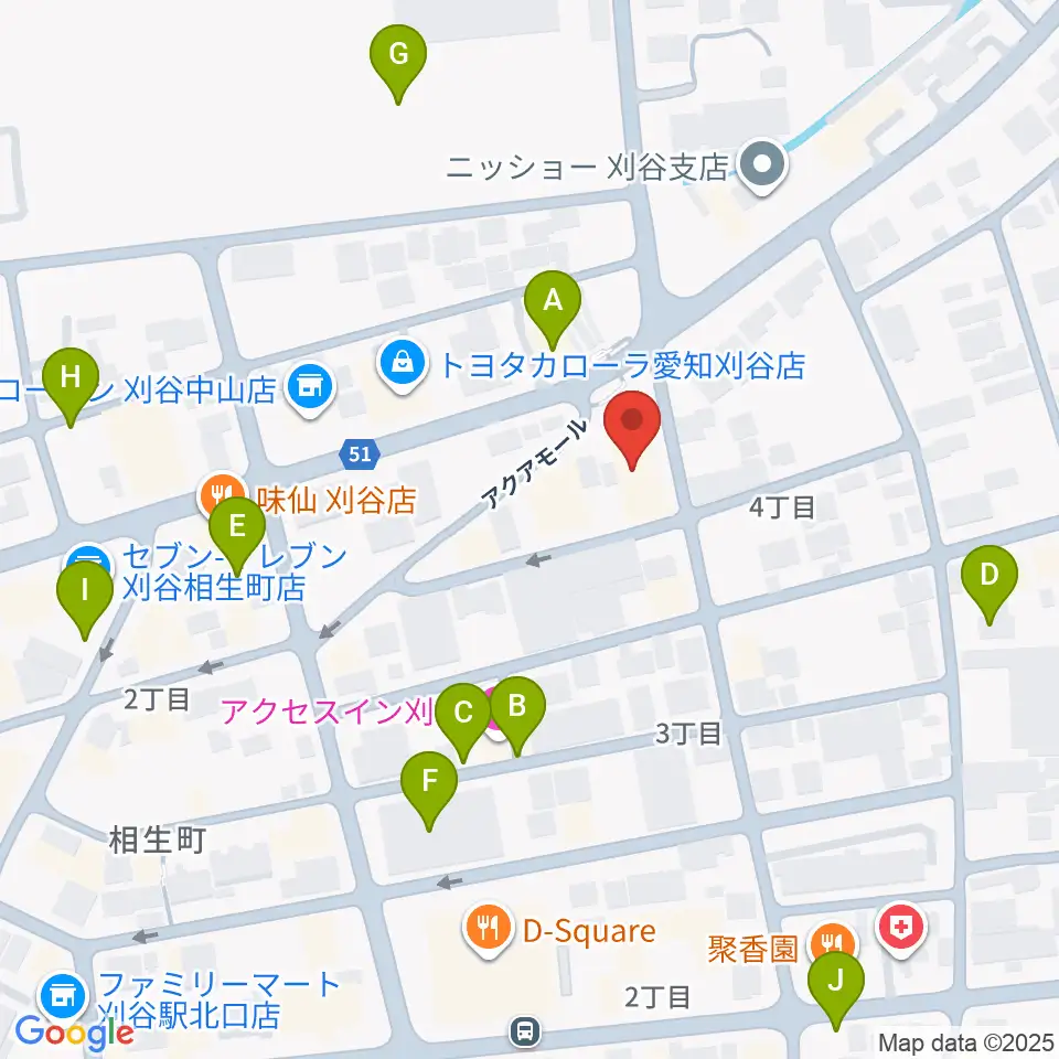 ロッキン刈谷本店周辺の駐車場・コインパーキング一覧地図