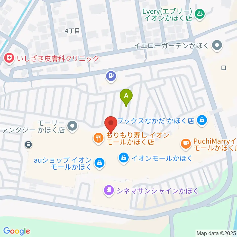 島村楽器 イオンモールかほく店周辺の駐車場・コインパーキング一覧地図