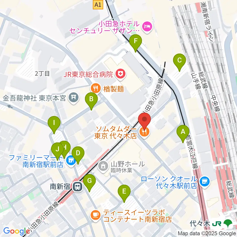 代々木アトリエ・ムジカ周辺の駐車場・コインパーキング一覧地図