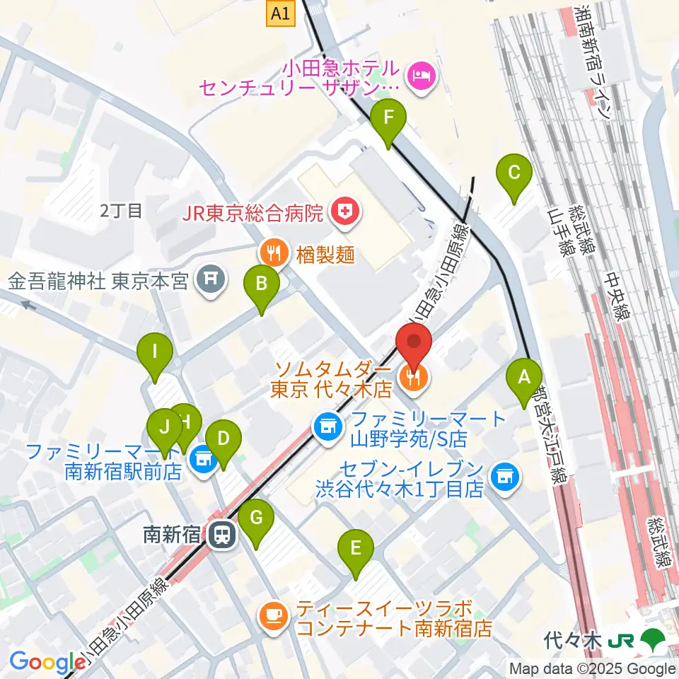 代々木アトリエ・ムジカ周辺の駐車場・コインパーキング一覧地図