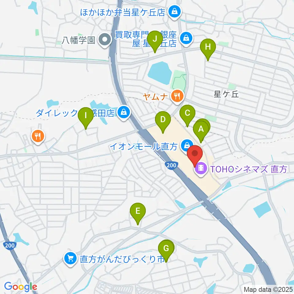 島村楽器 イオンモール直方店周辺の駐車場・コインパーキング一覧地図