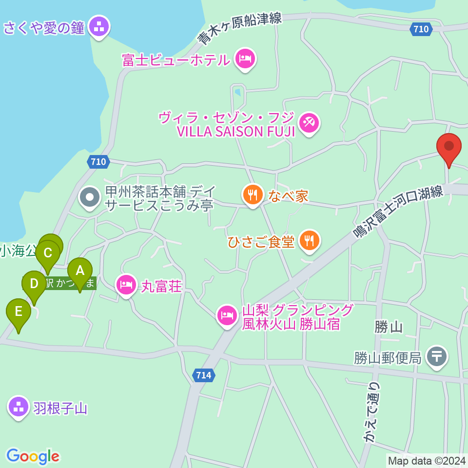 音楽の家 民宿さんすい周辺の駐車場・コインパーキング一覧地図