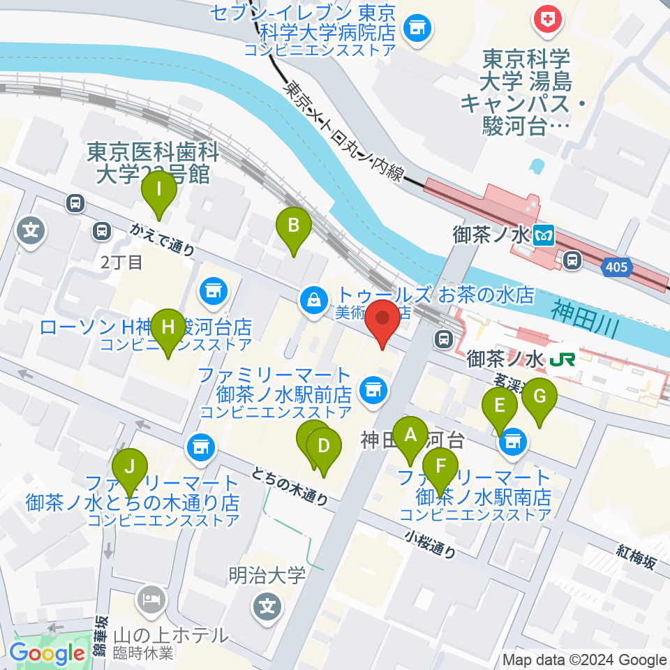 BIGBOSSお茶の水駅前店周辺の駐車場・コインパーキング一覧地図