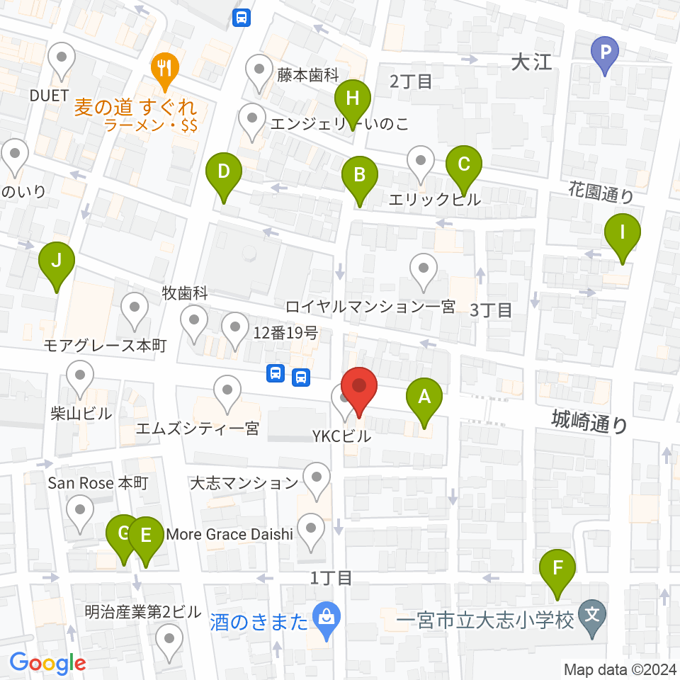 ミュージックポケット スタジオ周辺の駐車場・コインパーキング一覧地図