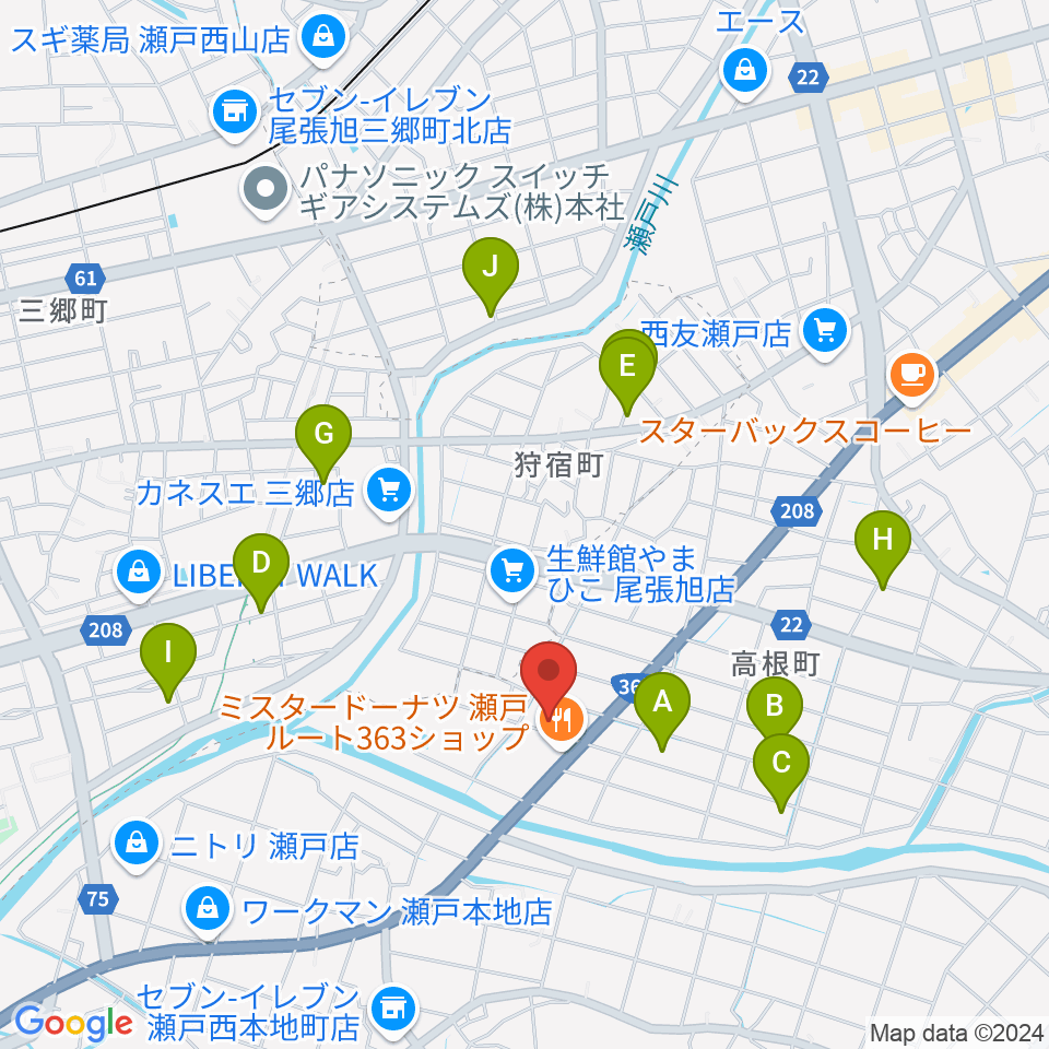 スタジオ・ミディ周辺の駐車場・コインパーキング一覧地図