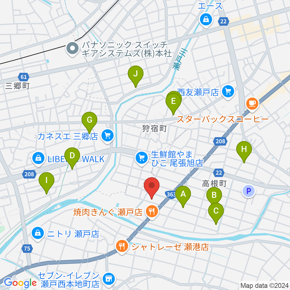 スタジオ・ミディ周辺の駐車場・コインパーキング一覧地図