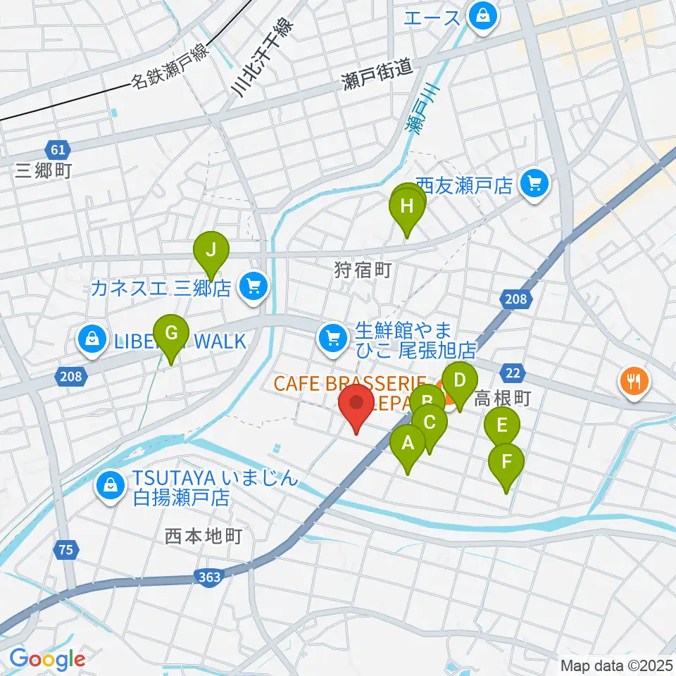 スタジオ・ミディ周辺の駐車場・コインパーキング一覧地図