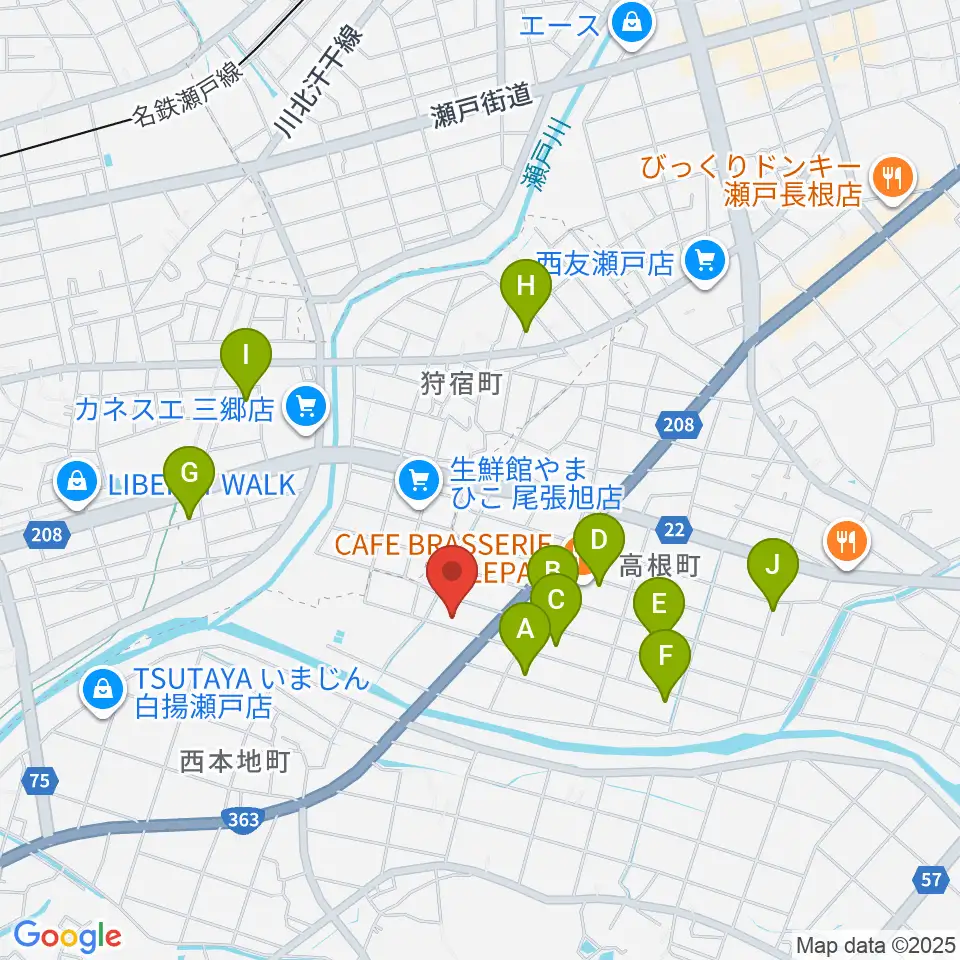 スタジオ・ミディ周辺の駐車場・コインパーキング一覧地図