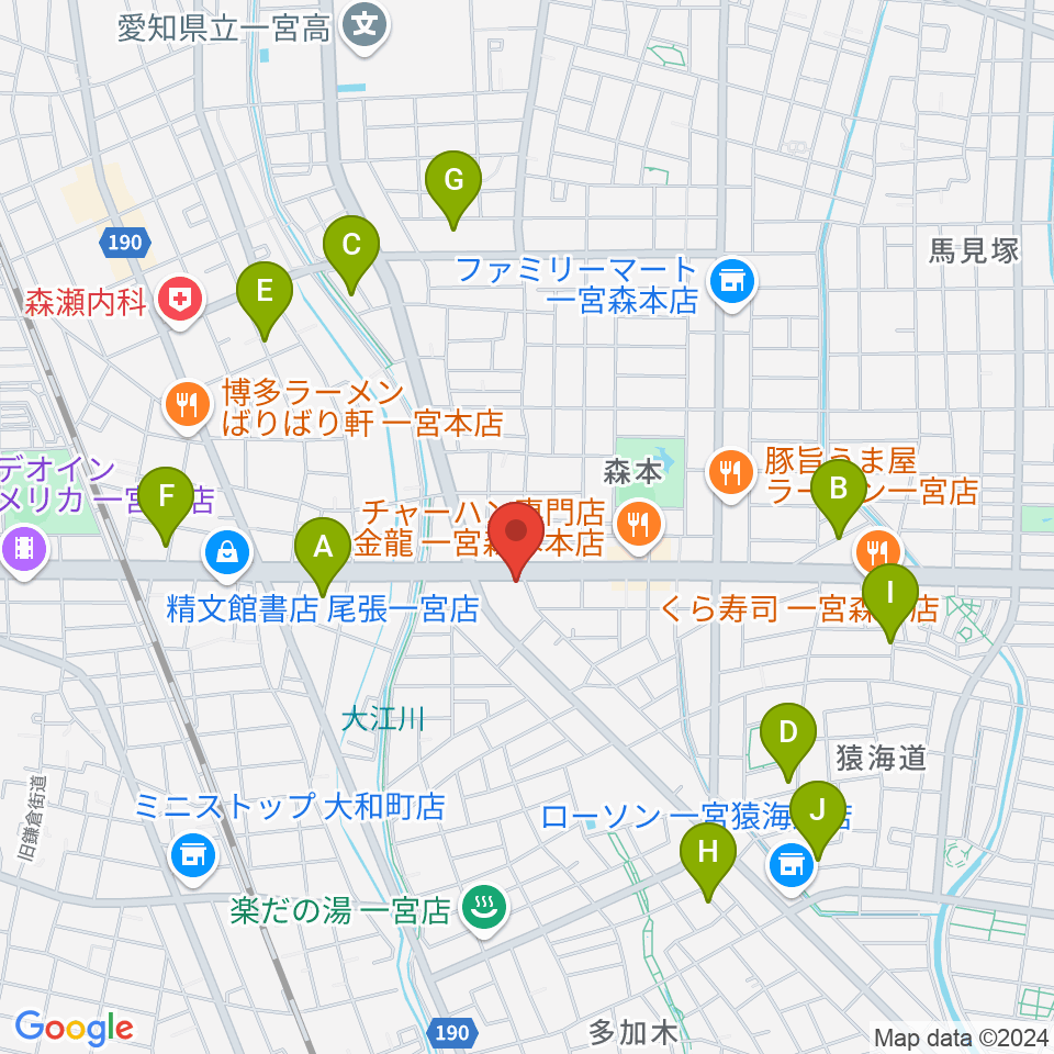 アム グリフブレット周辺の駐車場・コインパーキング一覧地図