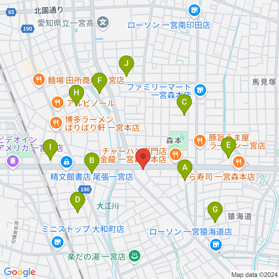 アム グリフブレット周辺の駐車場・コインパーキング一覧地図