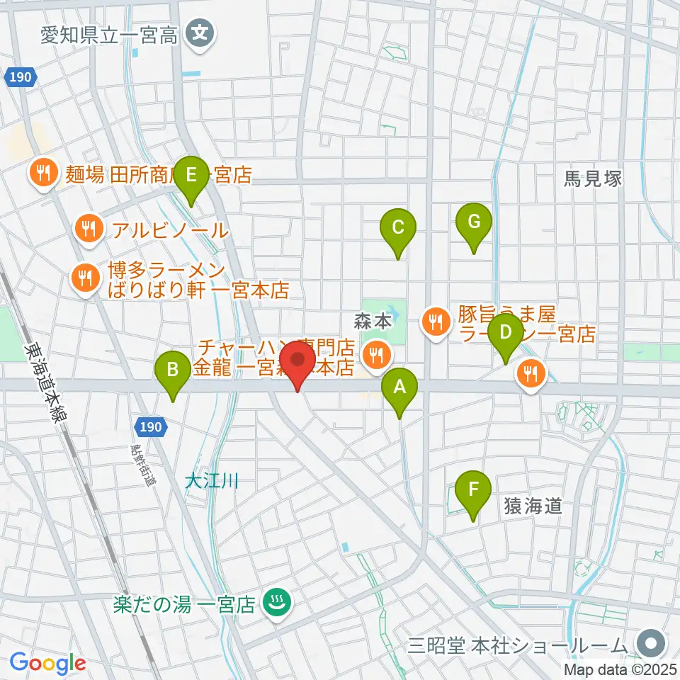 アム グリフブレット周辺の駐車場・コインパーキング一覧地図