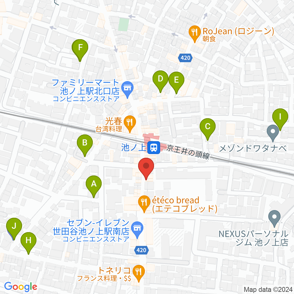 The Guitar Lounge周辺の駐車場・コインパーキング一覧地図