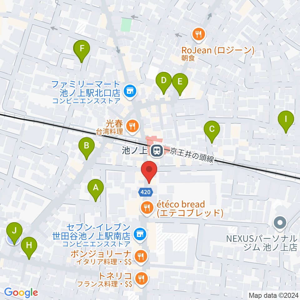 The Guitar Lounge周辺の駐車場・コインパーキング一覧地図