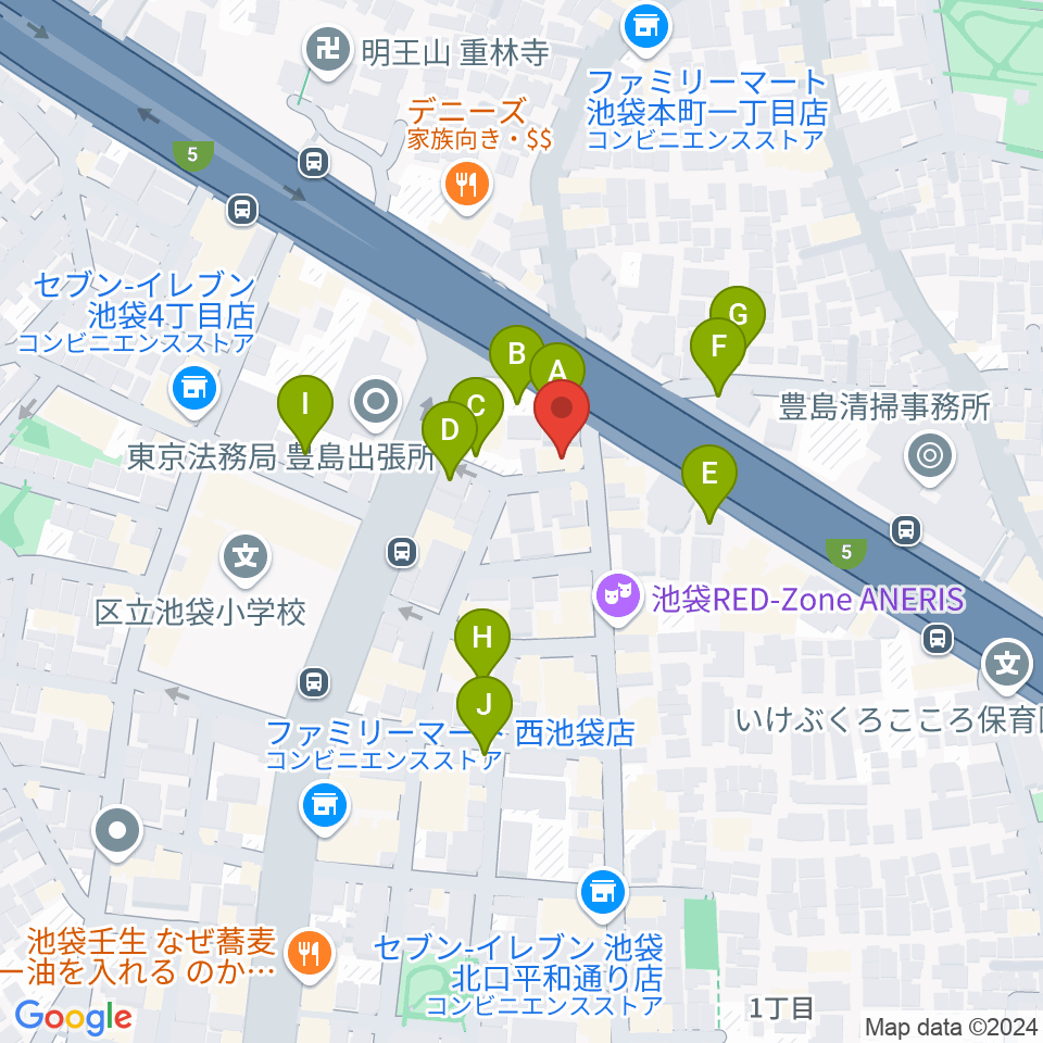 ウクレレマニア周辺の駐車場・コインパーキング一覧地図