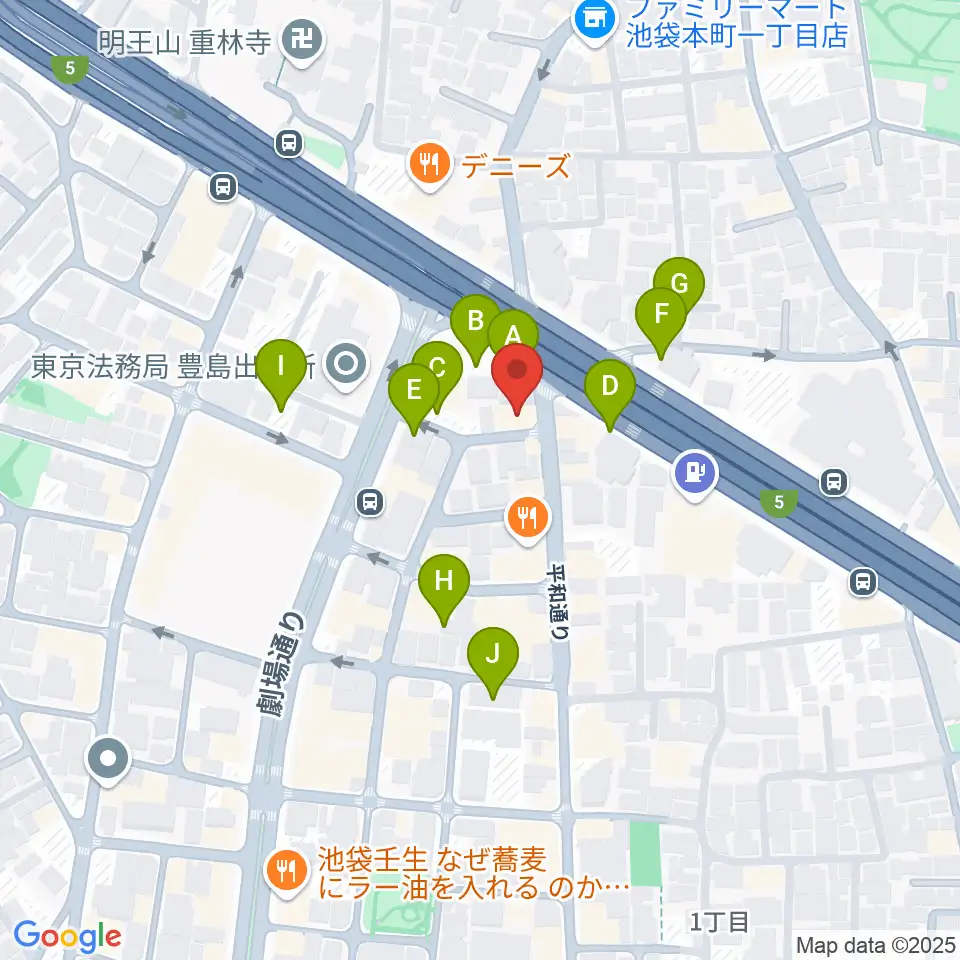 ウクレレマニア周辺の駐車場・コインパーキング一覧地図