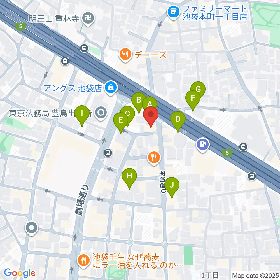 ウクレレマニア周辺の駐車場・コインパーキング一覧地図