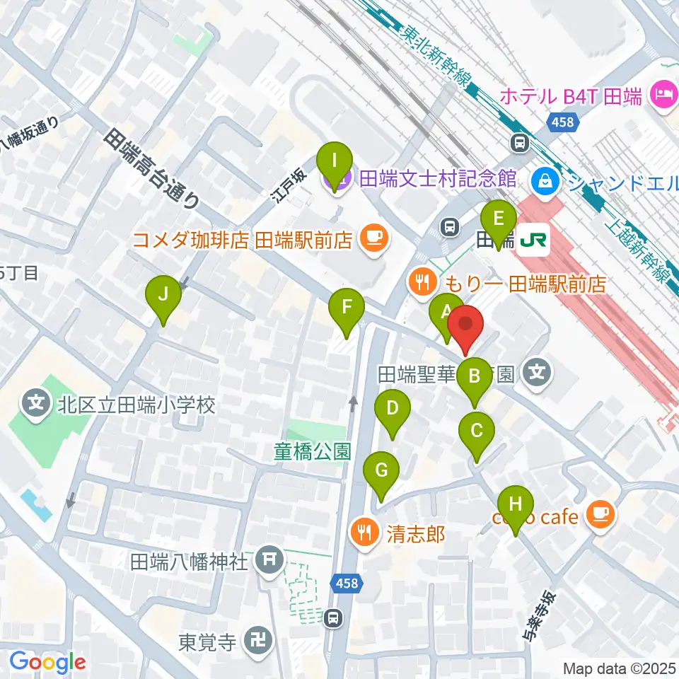 田端Pスタジオ周辺の駐車場・コインパーキング一覧地図