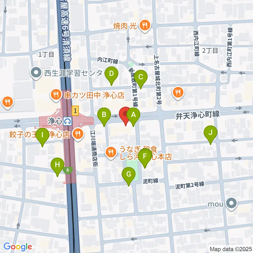 ビッグシティギターズ周辺の駐車場・コインパーキング一覧地図