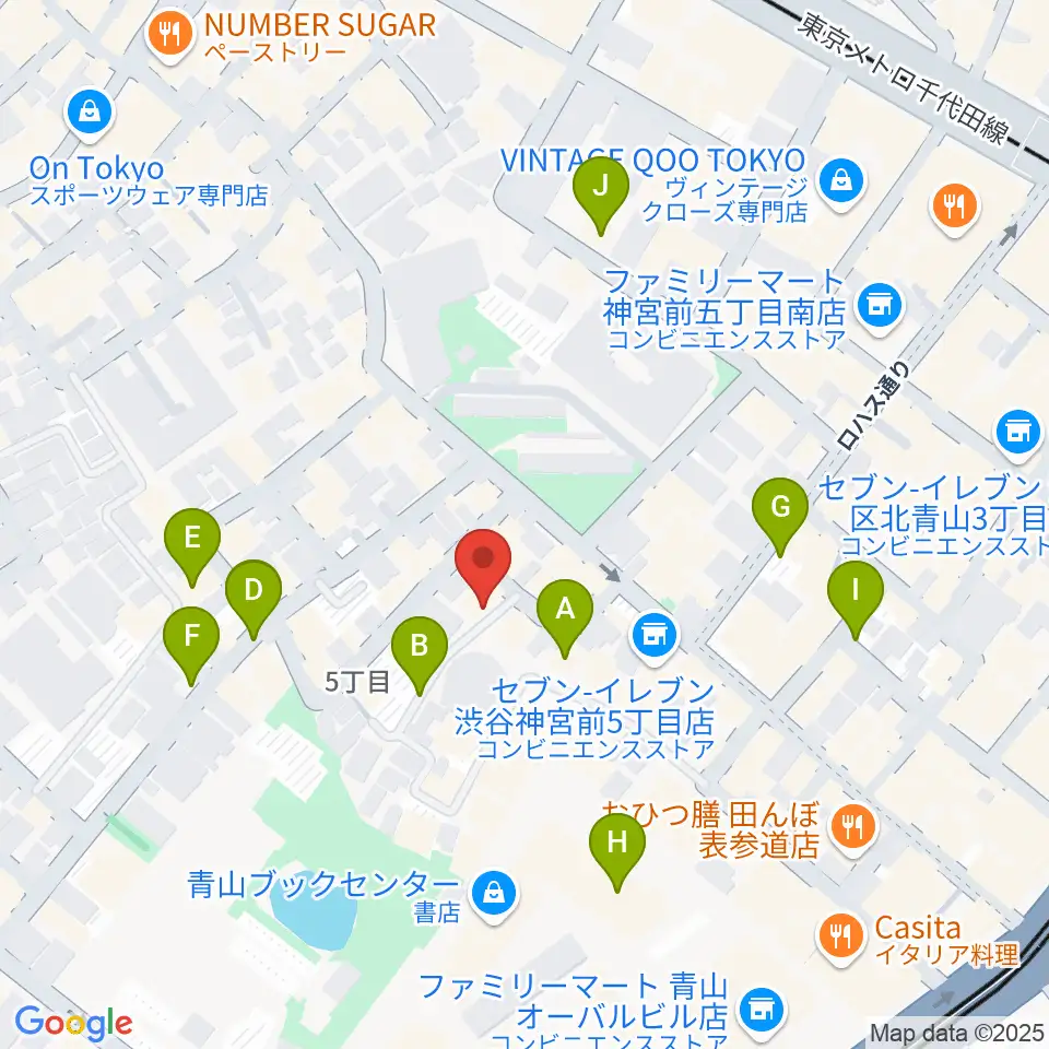 表参道ラパン・エ・アロ周辺の駐車場・コインパーキング一覧地図