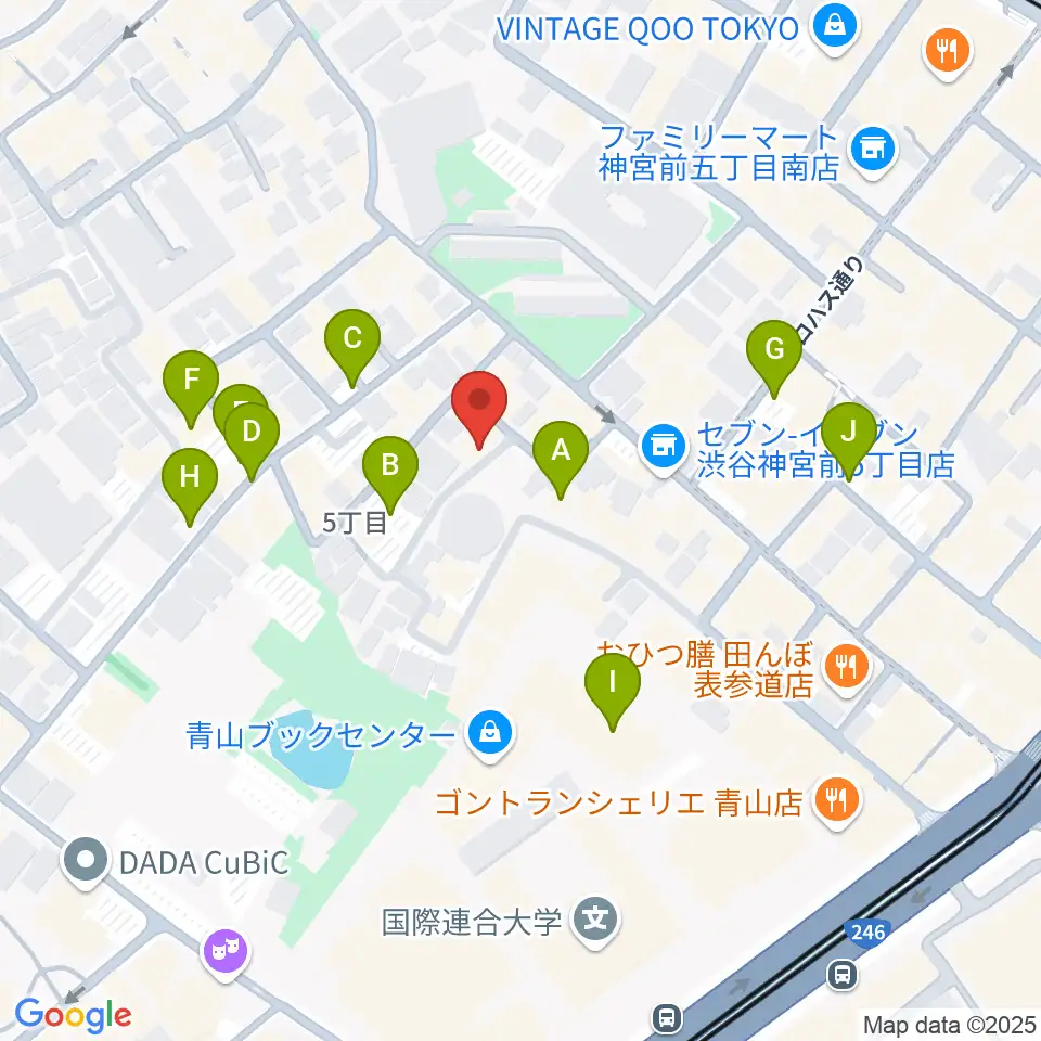 表参道ラパン・エ・アロ周辺の駐車場・コインパーキング一覧地図