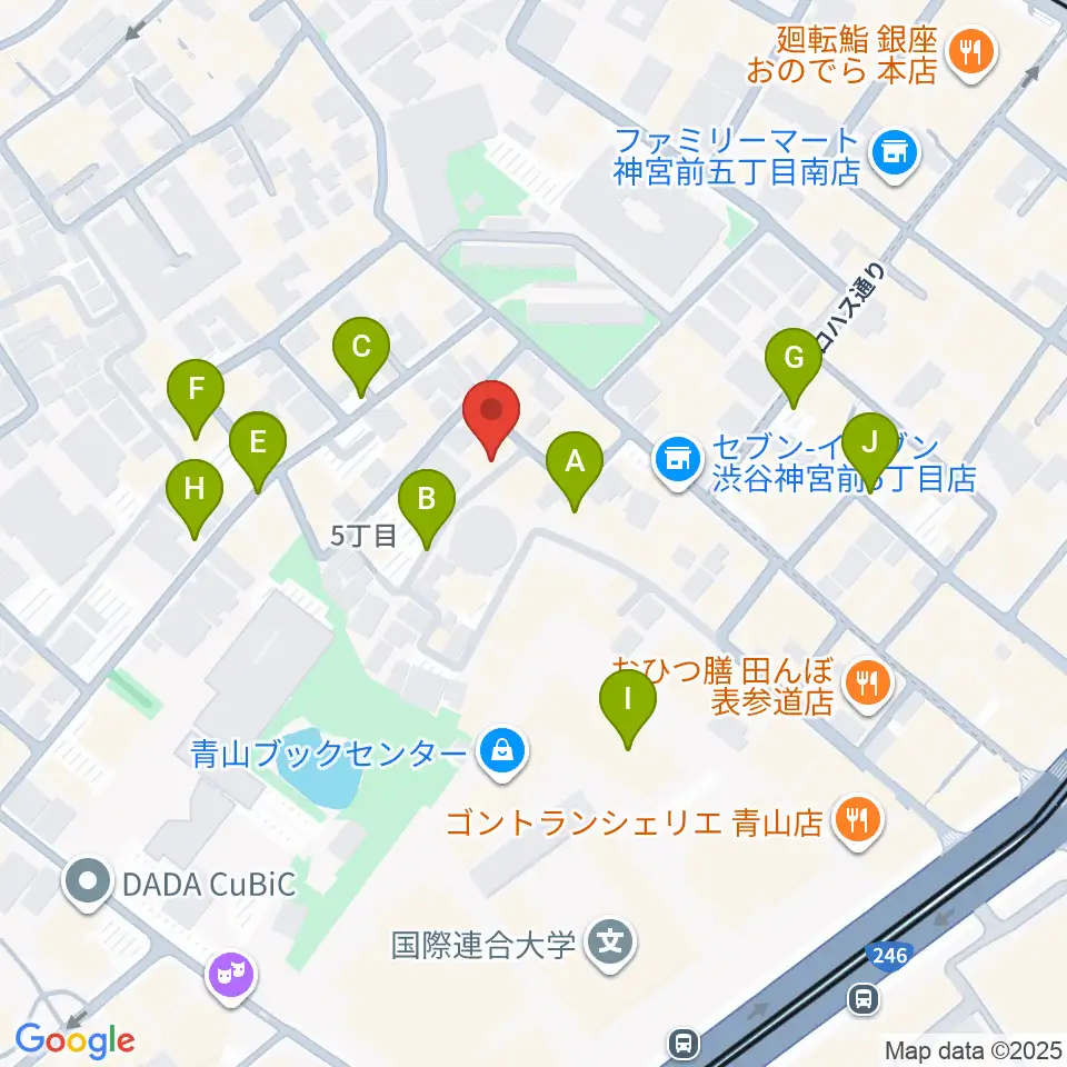 表参道ラパン・エ・アロ周辺の駐車場・コインパーキング一覧地図