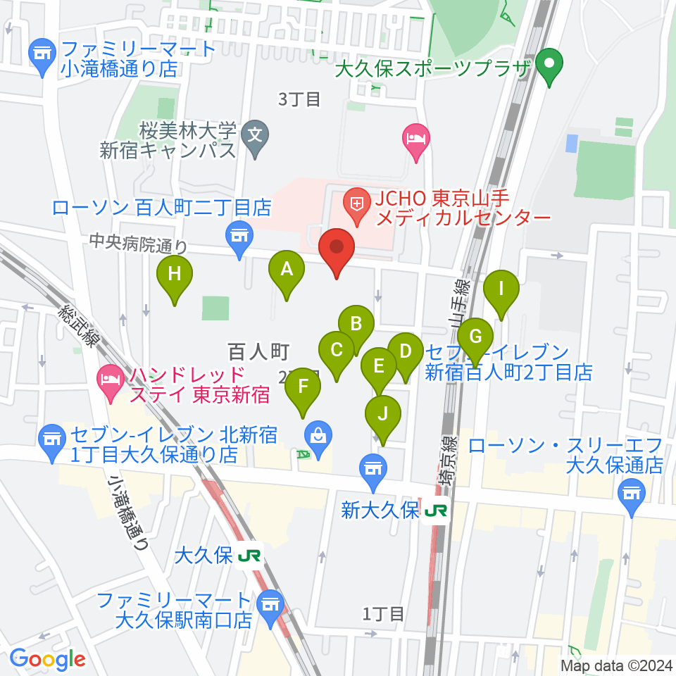 STUDIO VIRTUOSI周辺の駐車場・コインパーキング一覧地図